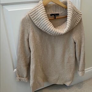 NWOT Cozy Cowl Neck Sparkly Sweater - Cream